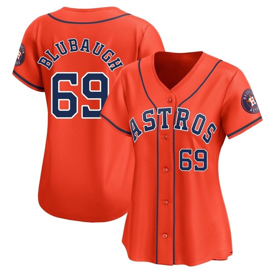 Women's AJ Blubaugh Houston Astros Limited Orange Alternate Jersey