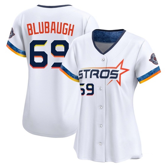 Women's AJ Blubaugh Houston Astros Limited White 2025 City Connect Jersey