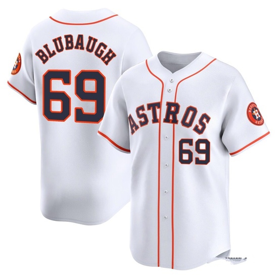 Youth AJ Blubaugh Houston Astros Limited White Home Jersey