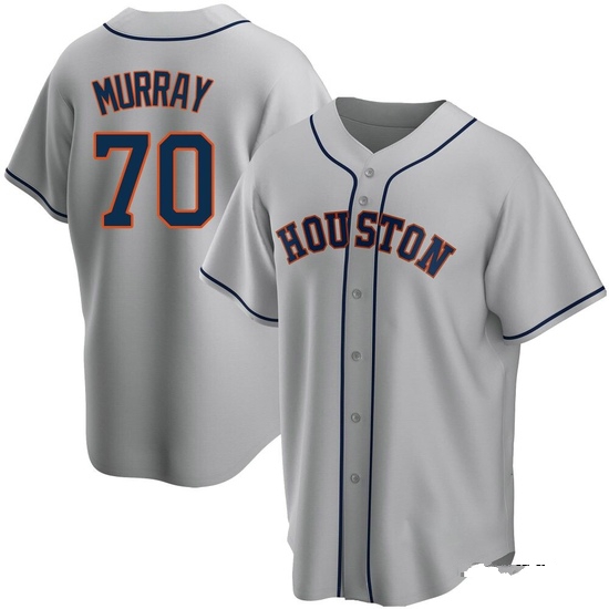 Men's Jayden Murray Houston Astros Replica Gray Road Jersey