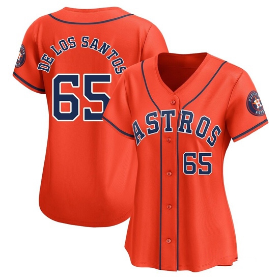 Women's Enyel De Los Santos Houston Astros Limited Orange Alternate Jersey