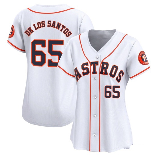 Women's Enyel De Los Santos Houston Astros Limited White Home Jersey
