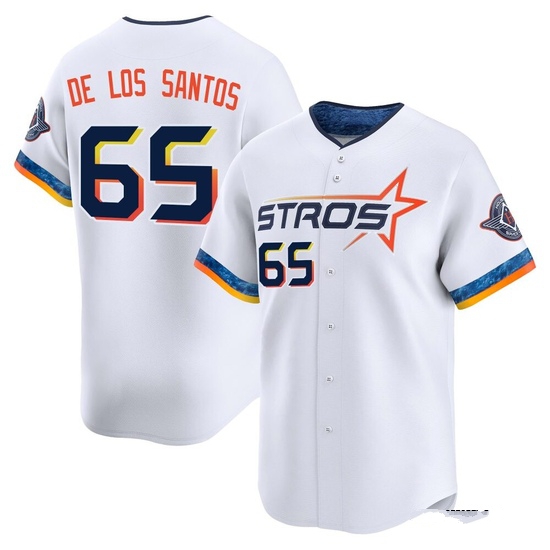 Youth Enyel De Los Santos Houston Astros Limited White 2025 City Connect Jersey