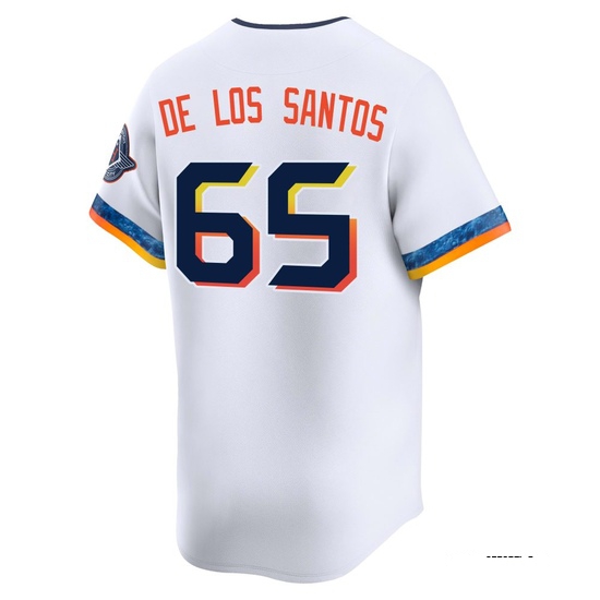 Youth Enyel De Los Santos Houston Astros Limited White 2025 City Connect Jersey - Image 3