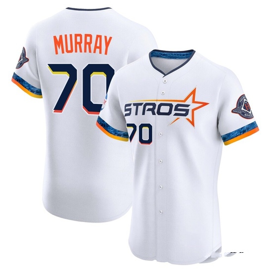 Men's Jayden Murray Houston Astros Elite White 2025 City Connect Jersey