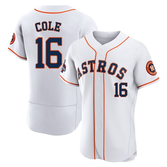 Men's Zach Cole Houston Astros Authentic White 2022 World Series Champions Home Jersey