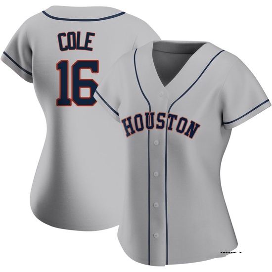 Women's Zach Cole Houston Astros Replica Gray Road 2020 Jersey