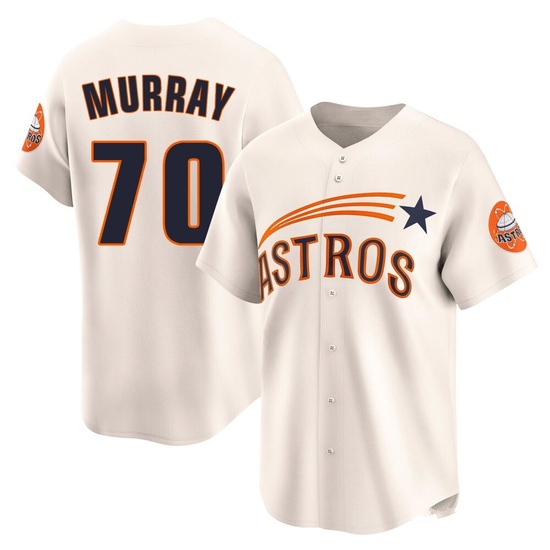 Youth Jayden Murray Houston Astros Limited Cream Throwback Cooperstown Collection Jersey