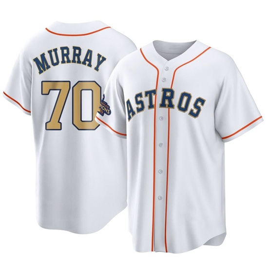 Youth Jayden Murray Houston Astros Replica Gold White 2023 Collection Jersey