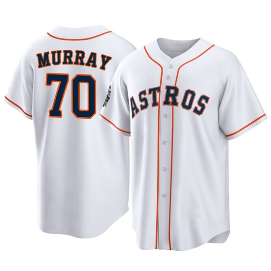 Youth Jayden Murray Houston Astros Replica White 2022 World Series Home Jersey