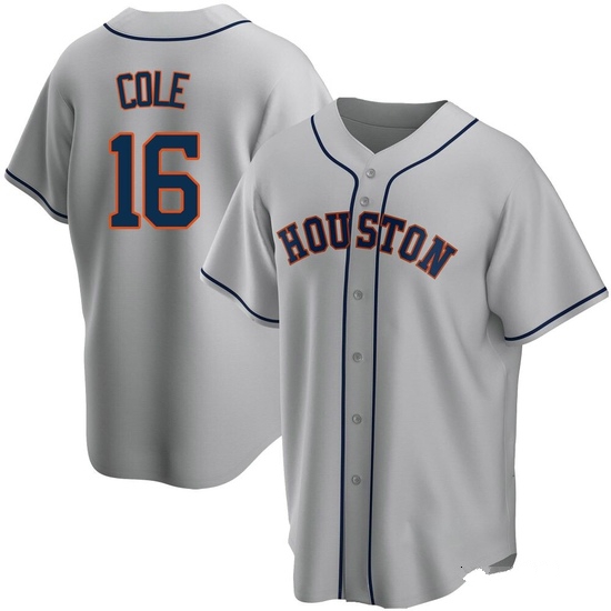 Youth Zach Cole Houston Astros Replica Gray Road Jersey