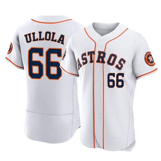 Men's Miguel Ullola Houston Astros Authentic White 2022 World Series Home Jersey