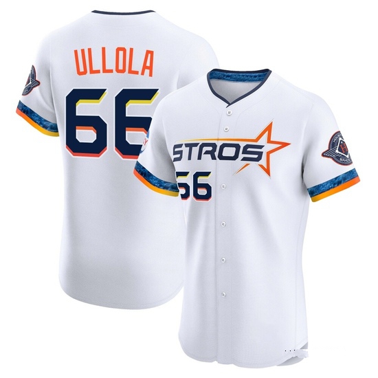 Men's Miguel Ullola Houston Astros Elite White 2025 City Connect Jersey