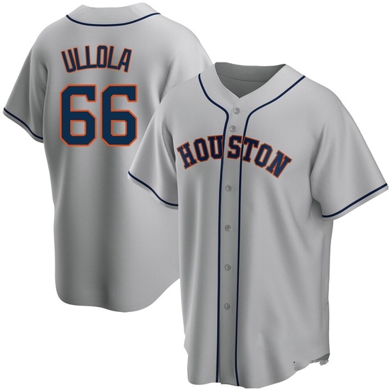 Men's Miguel Ullola Houston Astros Replica Gray Road Jersey
