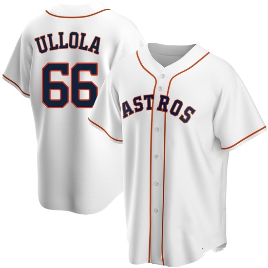 Men's Miguel Ullola Houston Astros Replica White Home Jersey