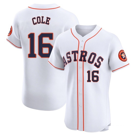 Men's Zach Cole Houston Astros Elite White Home Jersey