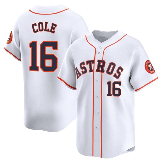 Men's Zach Cole Houston Astros Limited White Home Jersey
