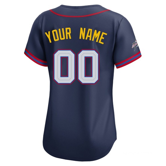 Women's Custom Houston Astros Limited Navy American League 2025 All-Star Edition Jersey - Image 3