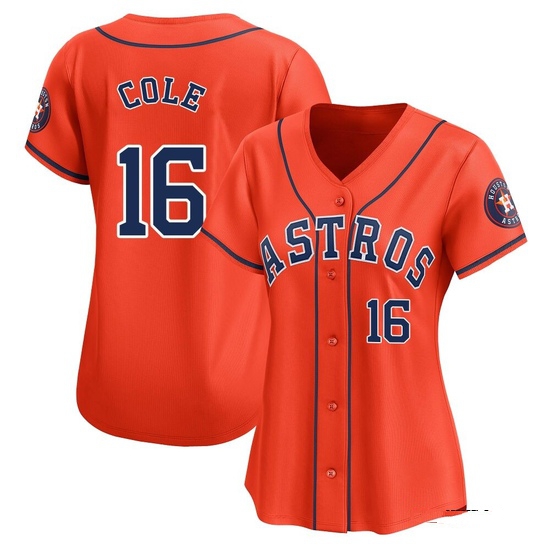 Women's Zach Cole Houston Astros Limited Orange Alternate Jersey