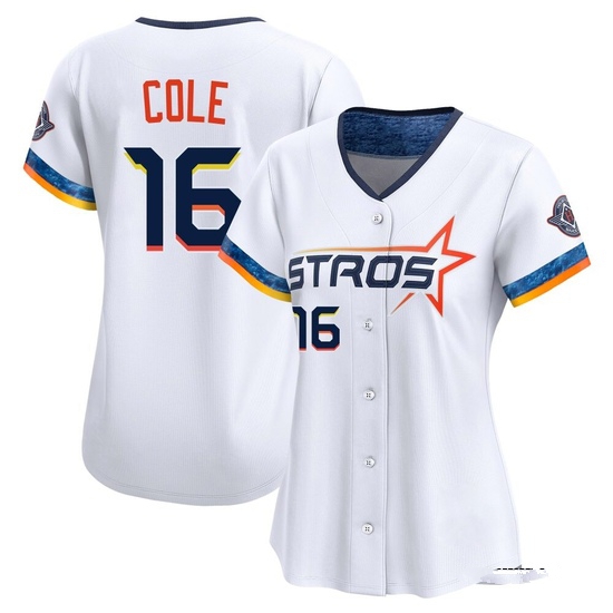 Women's Zach Cole Houston Astros Limited White 2025 City Connect Jersey