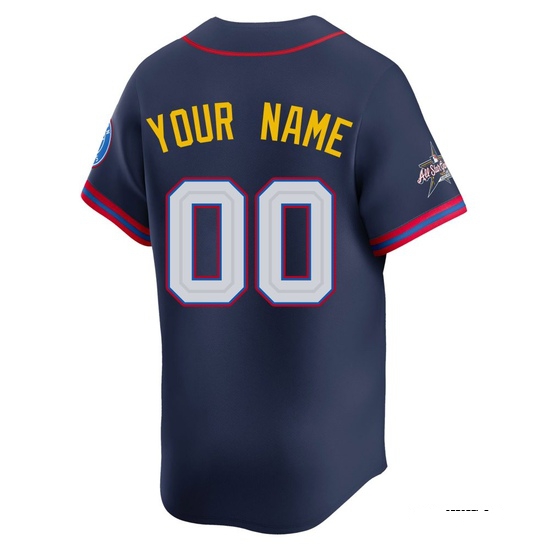 Youth Custom Houston Astros Limited Navy American League 2025 All-Star Edition Jersey - Image 3