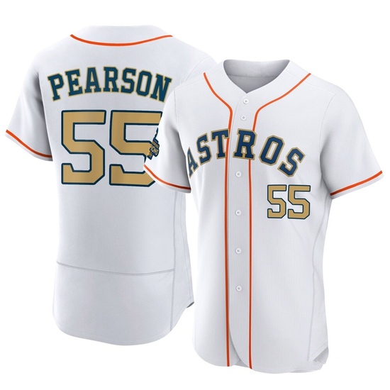 Men's Nate Pearson Houston Astros Authentic Gold White 2023 Collection Jersey