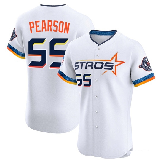 Men's Nate Pearson Houston Astros Elite White 2025 City Connect Jersey