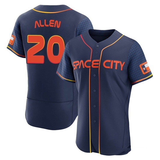 Men's Nick Allen Houston Astros Authentic Navy 2022 City Connect Jersey