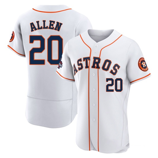 Men's Nick Allen Houston Astros Authentic White 2022 World Series Champions Home Jersey