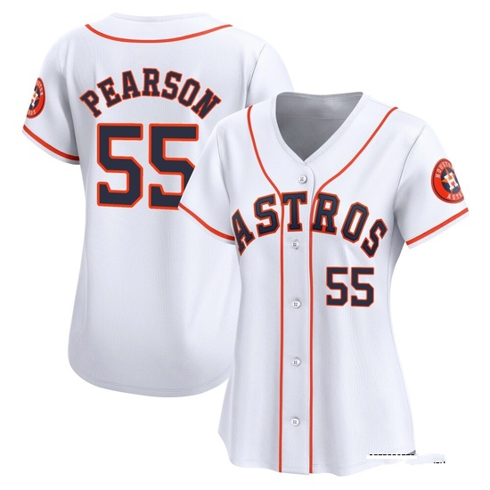 Women's Nate Pearson Houston Astros Limited White Home Jersey