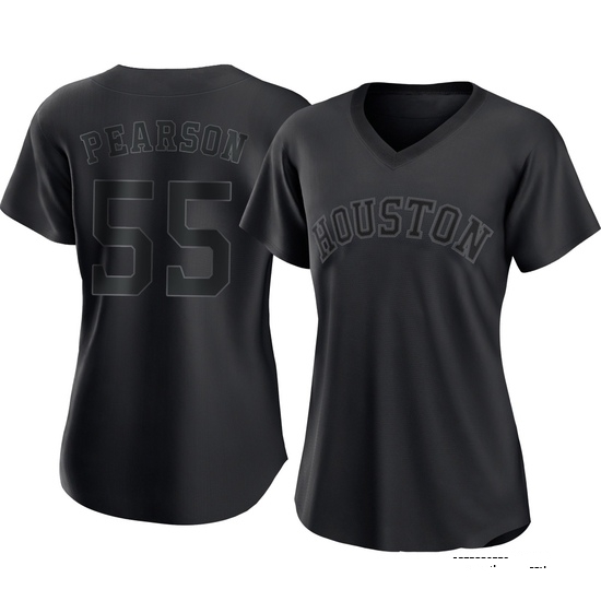 Women's Nate Pearson Houston Astros Replica Black Pitch Fashion Jersey