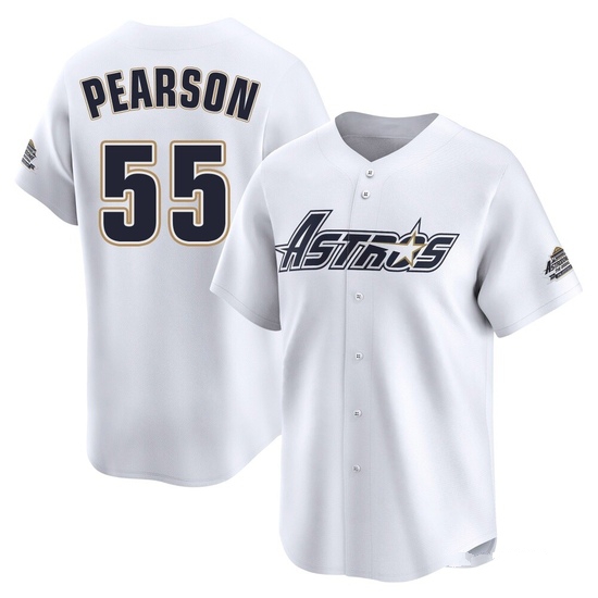 Youth Nate Pearson Houston Astros Limited White Throwback Cooperstown Collection Jersey