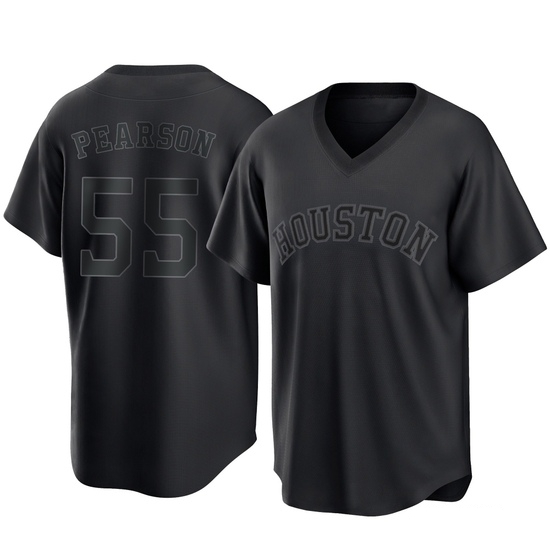 Youth Nate Pearson Houston Astros Replica Black Pitch Fashion Jersey