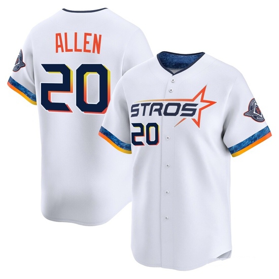 Men's Nick Allen Houston Astros Limited White 2025 City Connect Jersey