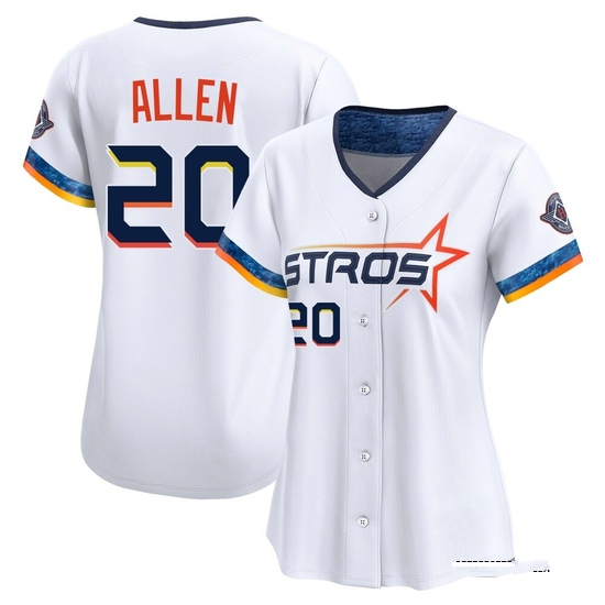 Women's Nick Allen Houston Astros Limited White 2025 City Connect Jersey