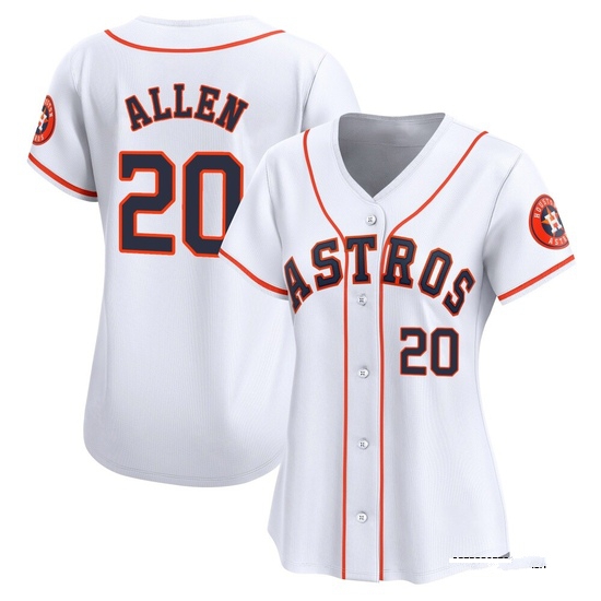 Women's Nick Allen Houston Astros Limited White Home Jersey
