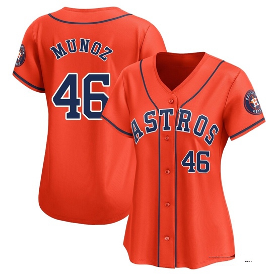 Women's Roddery Munoz Houston Astros Limited Orange Alternate Jersey