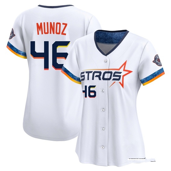Women's Roddery Munoz Houston Astros Limited White 2025 City Connect Jersey
