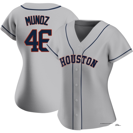Women's Roddery Munoz Houston Astros Replica Gray Road 2020 Jersey