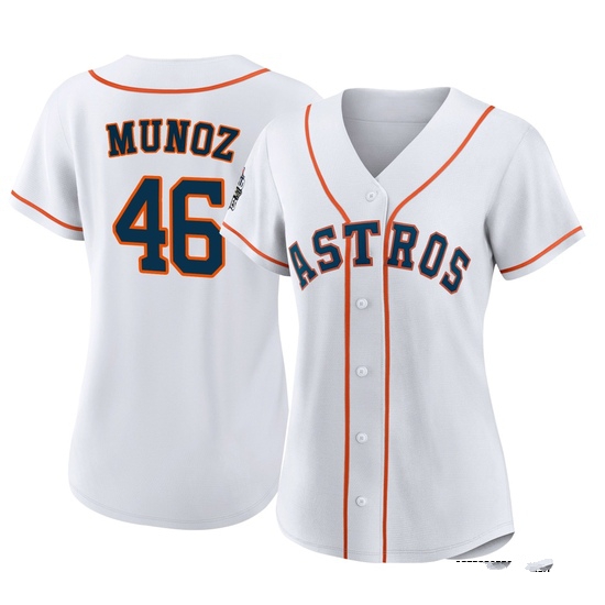Women's Roddery Munoz Houston Astros Replica White 2022 World Series Home Jersey