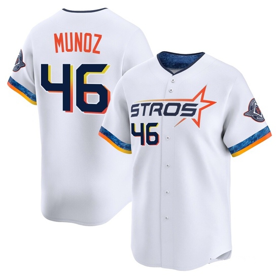 Youth Roddery Munoz Houston Astros Limited White 2025 City Connect Jersey