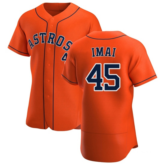 Men's Tatsuya Imai Houston Astros Authentic Orange Alternate Jersey