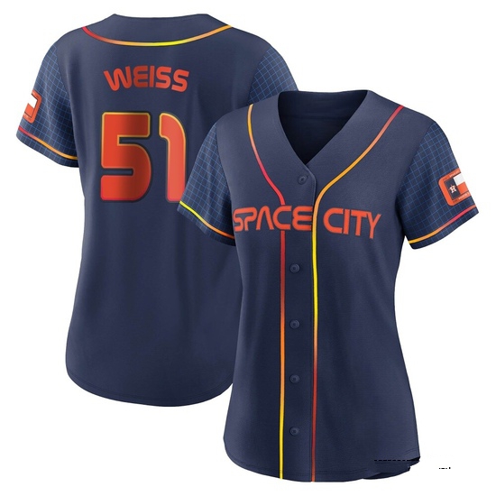 Women's Ryan Weiss Houston Astros Authentic Navy 2022 City Connect Jersey