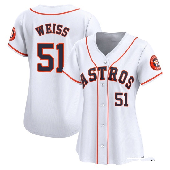 Women's Ryan Weiss Houston Astros Limited White Home Jersey
