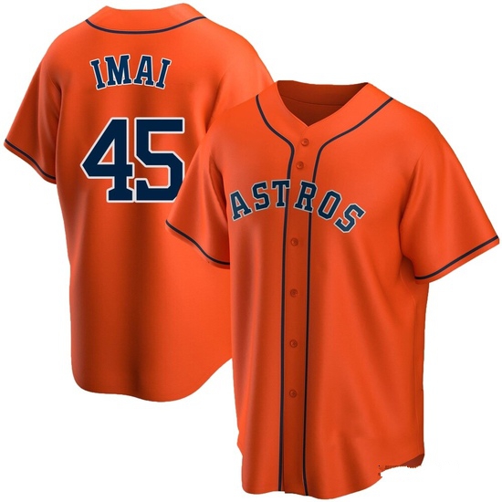 Youth Tatsuya Imai Houston Astros Replica Orange Alternate Jersey