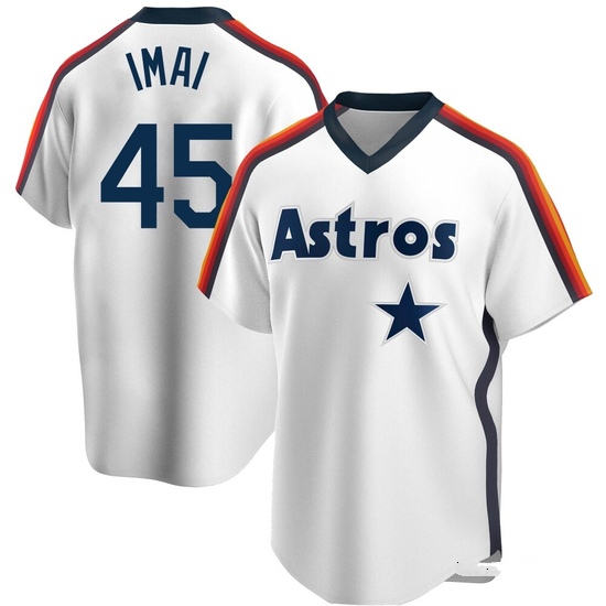 Youth Tatsuya Imai Houston Astros Replica White Home Cooperstown Collection Team Jersey