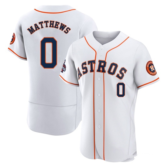 Men's Brice Matthews Houston Astros Authentic White 2022 World Series Champions Home Jersey