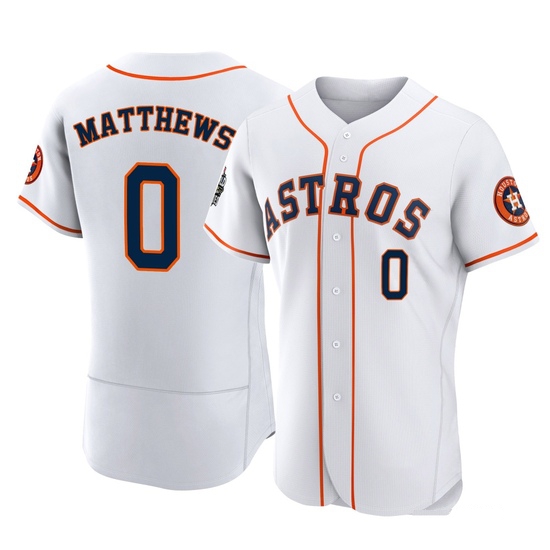 Men's Brice Matthews Houston Astros Authentic White 2022 World Series Home Jersey