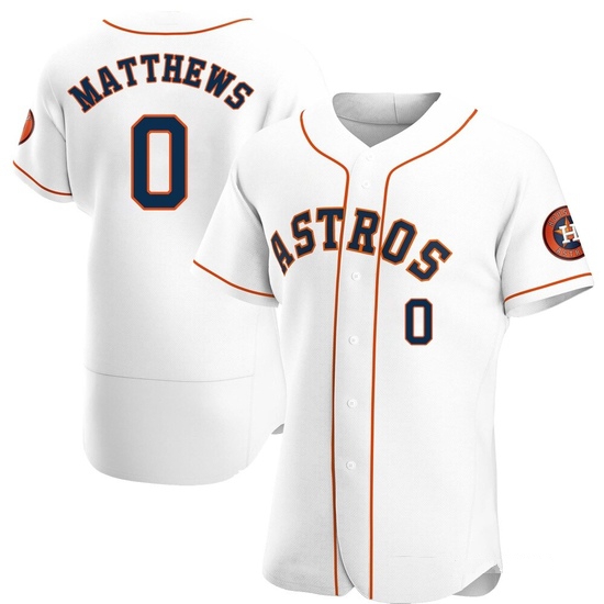 Men's Brice Matthews Houston Astros Authentic White Home Jersey