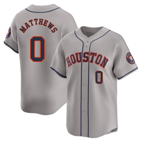 Men's Brice Matthews Houston Astros Limited Gray Away Jersey